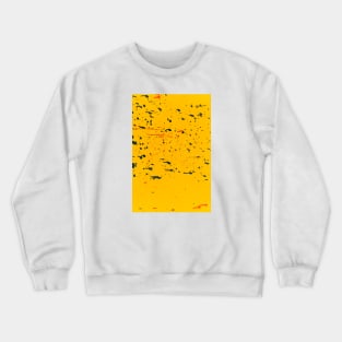 Yellow Painted Splattered Wall Crewneck Sweatshirt